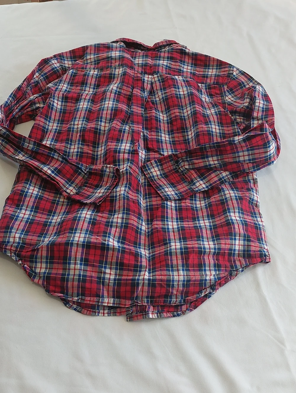 Ralph Lauren Boys  Red Plaid Button-Down Shirt.size 8